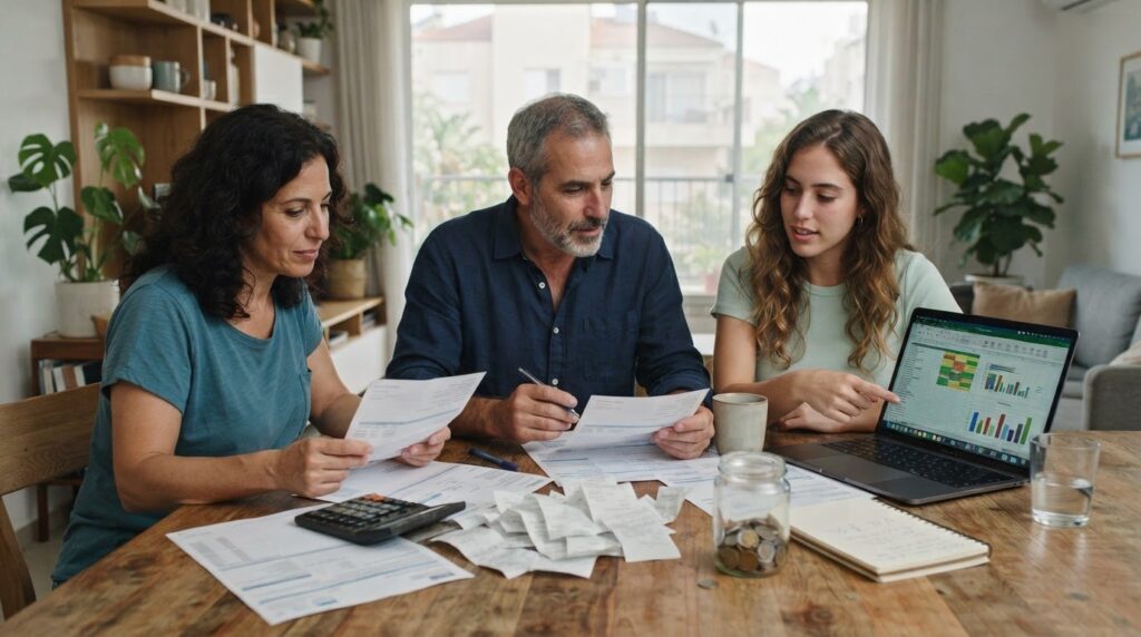 ניהול הוצאות שוטפות במשק הבית ובניית תקציב שמאפשר לחסוך